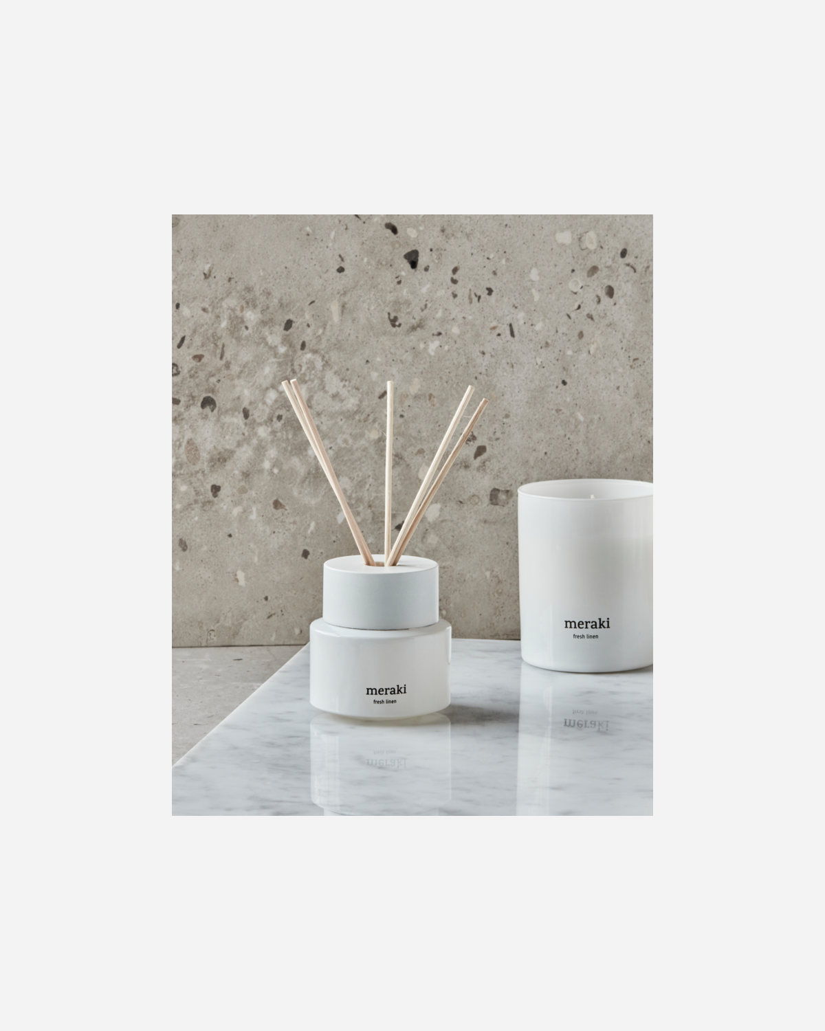 Meraki - Diffuser, Fresh linen, White