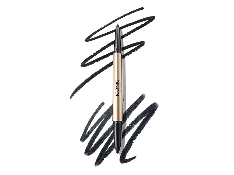 Iconic London - Eyeliner duo smokey eye, Midnight black