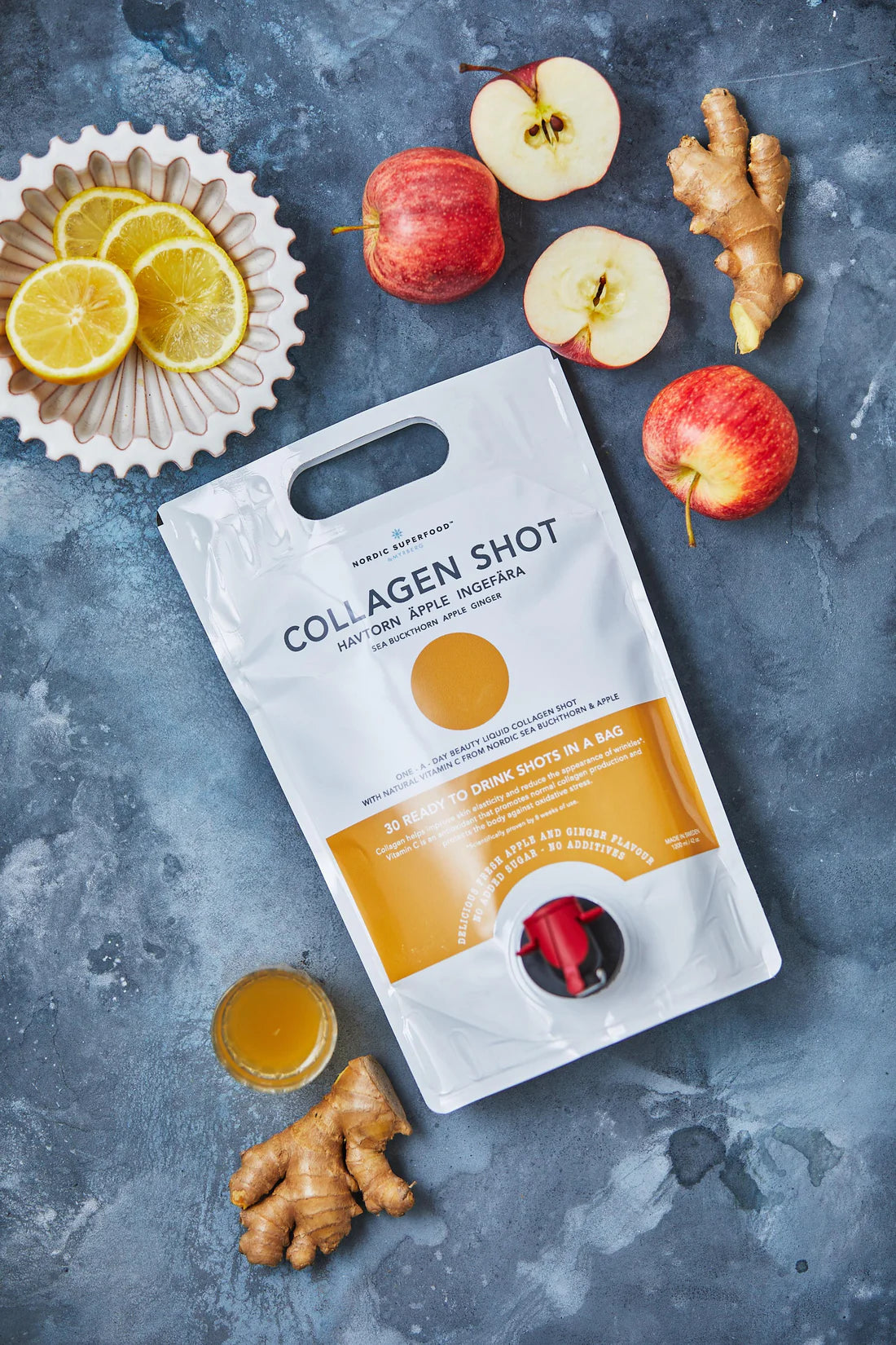 Nordic Superfood - Collagen premium+ liquid shot bag w. tap