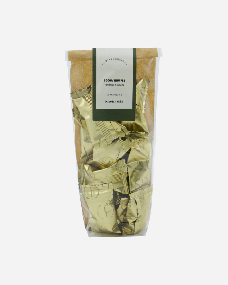 NICOLAS VAHÈ - COCOA TRUFFLES, PISTACHIO & CRUNCH, 110 G