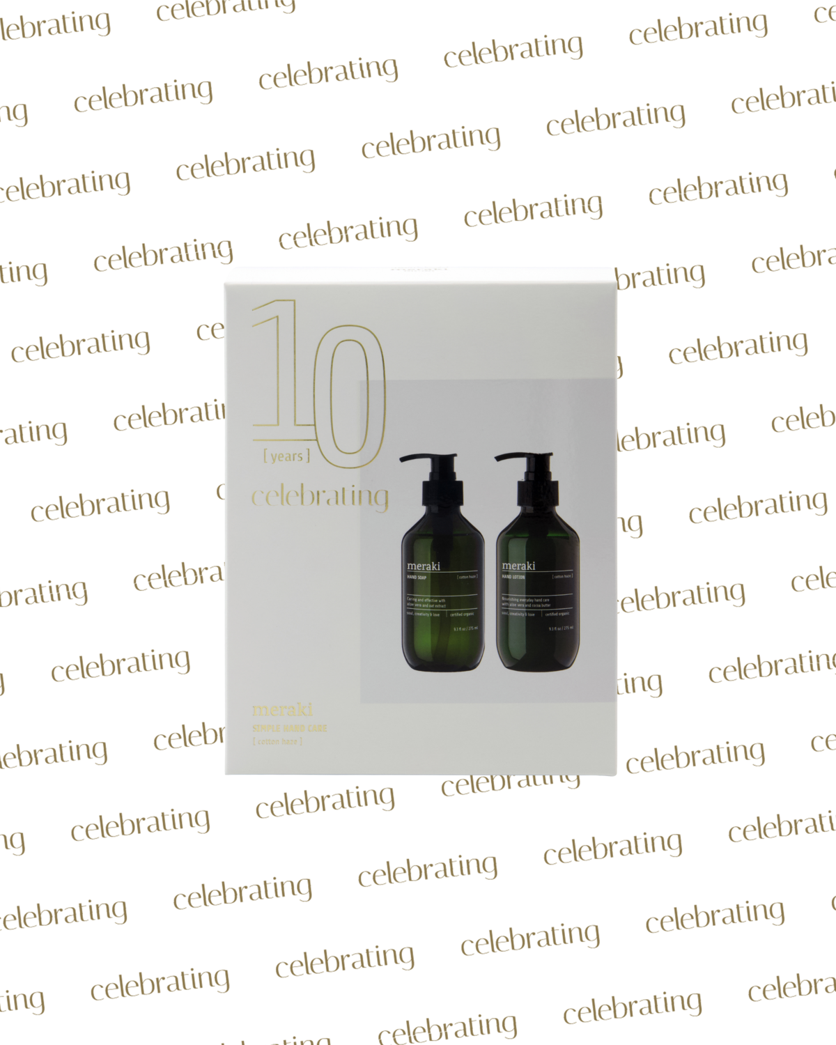 MERAKI - GIFT BOX, COTTON HAZE, SIMPLE HAND CARE, 275 ML