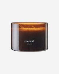 Meraki - Scented Candle, dark wood