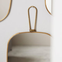 Meraki - Mirror with frame, Antique Brass