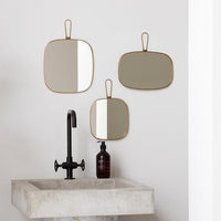 Meraki - Mirror with frame, Antique Brass