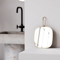 Meraki - Mirror with frame, Antique Brass