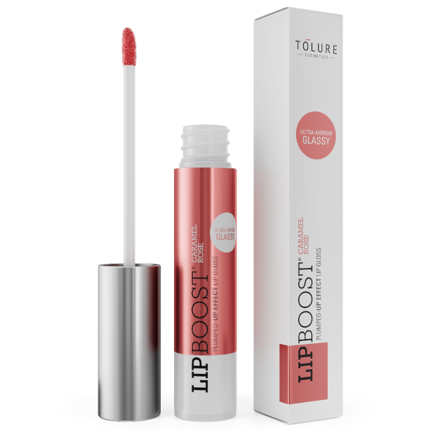 Tolure Maxi-lipboost, Caramel/Róse