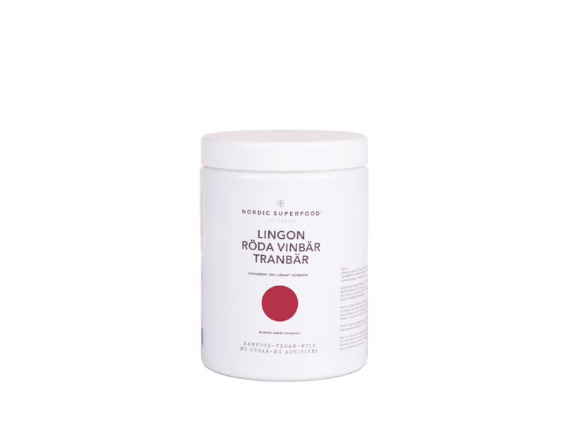 Nordic Superfood - Berry powder, red, Lingon 300g