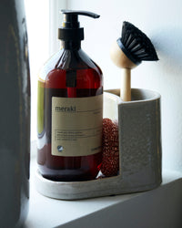 Meraki - Brush and soap holder, Datura, Shellish grey