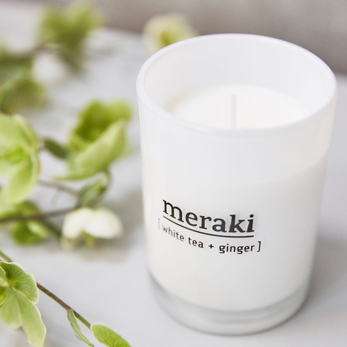 Meraki - Scented Candle (White Tea + Ginger) 220g